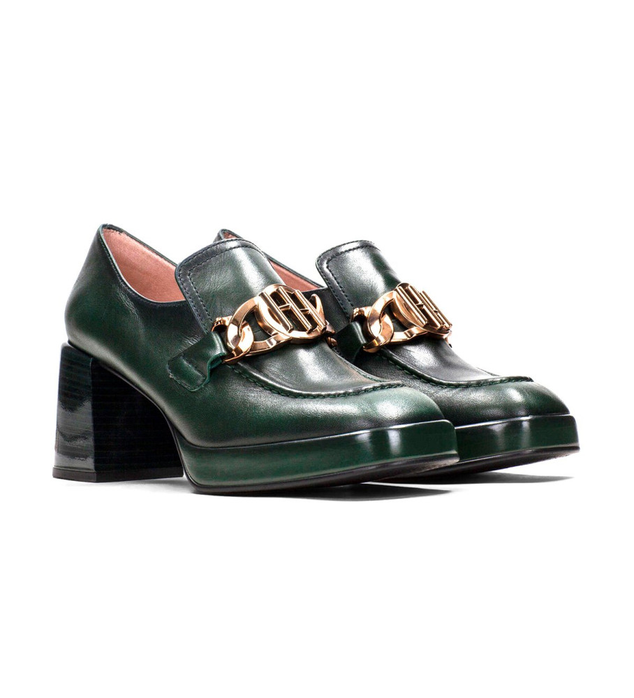 Sapatos Hispanitas Green Tokyo em couro - Salto de 7 cm -