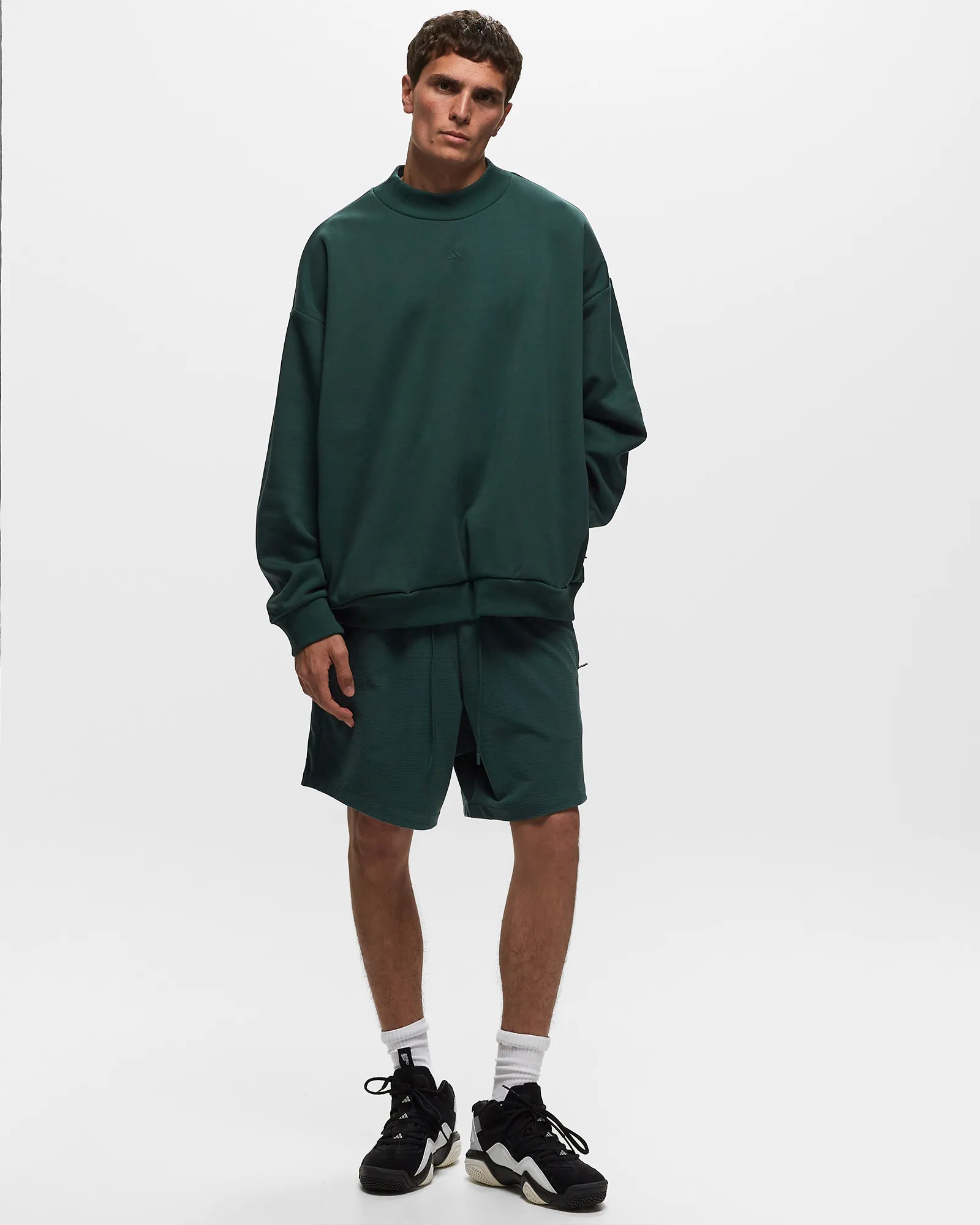 Adidas BASKETBALL FLEECE CREW SWEATSHIRT