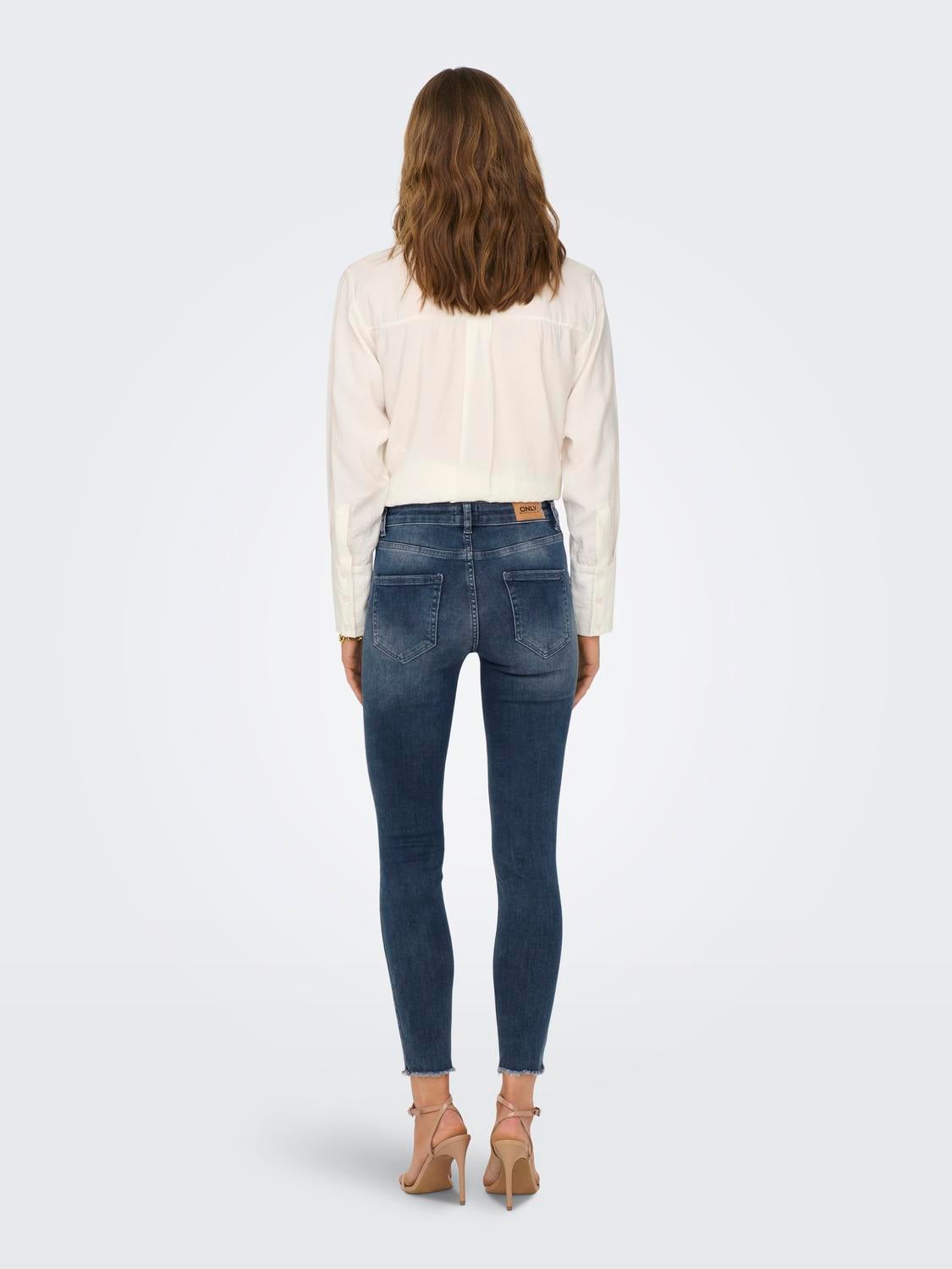 ONLBLUSH Mittlere Taille Skinny Fit Jeans Special Blue Grey Denim