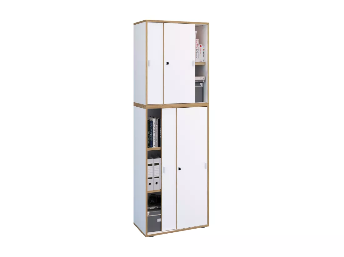 Armoire de bureau Salia portes coulissantes 5x L60