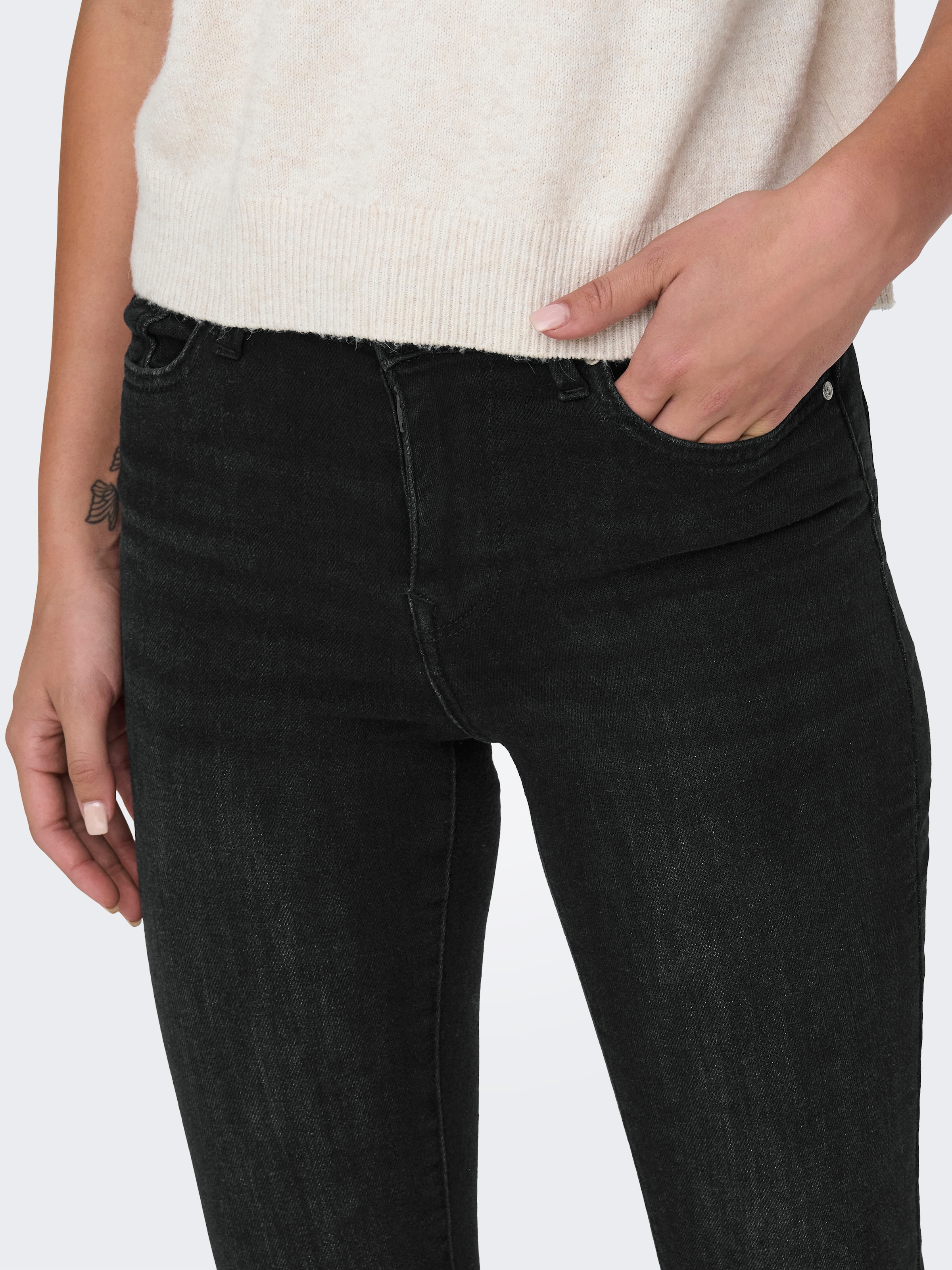 ONLY Skinny-fit-Jeans »ONLPOWER MID PUSH UP SK DNM TAI886«