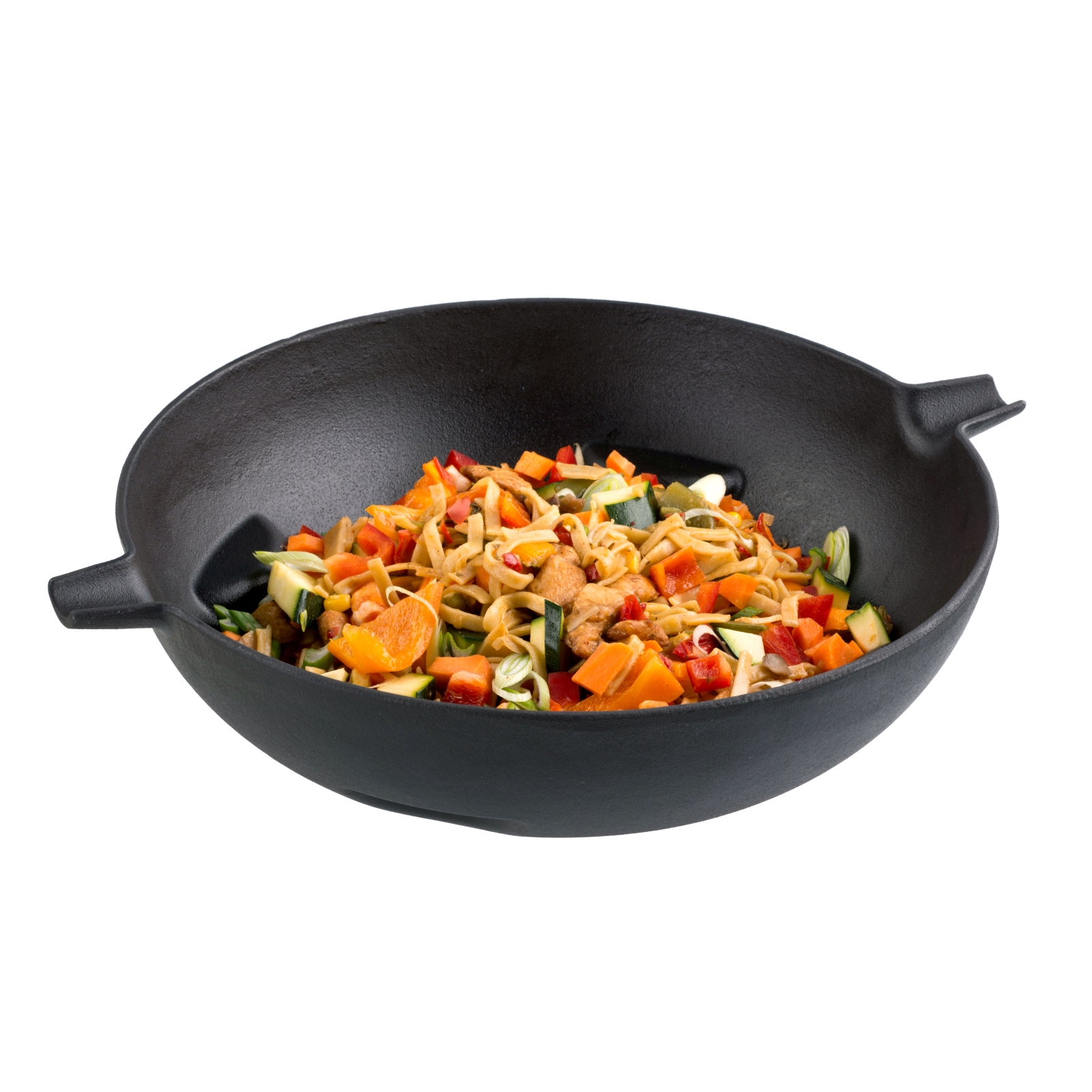 Guss-Wok-Einleger - schwarz - Ø 35,3 cm