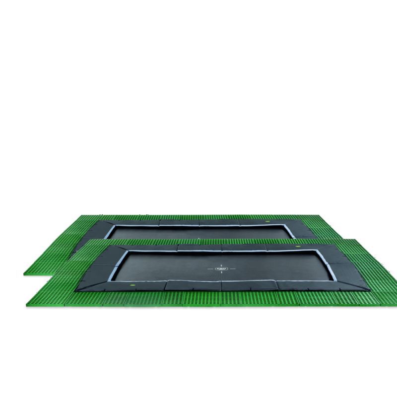 Exit Dynamic - Groundlevel trampoline - Zwart - 1x275x458 cm