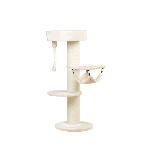 Poste arranhador para cachorro Maine Coon Sleeper, branco
