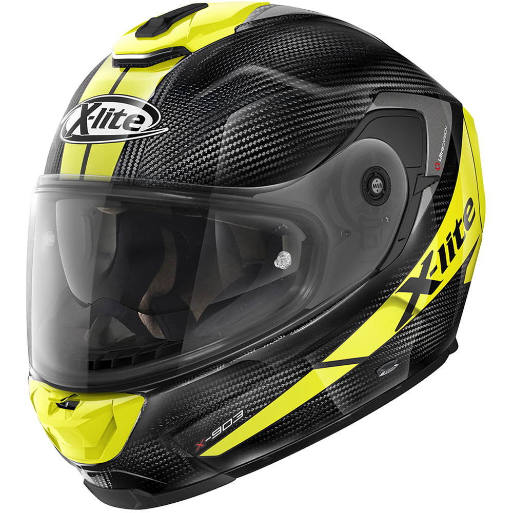 X-lite - Casque X-903 Ultra Carbon Grand Tour N-Com Noir / Jaune