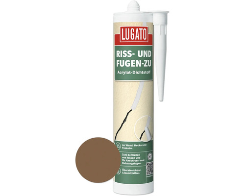 Lugato Acrylkit voor scheuren en voegen, bruin, 310 ml