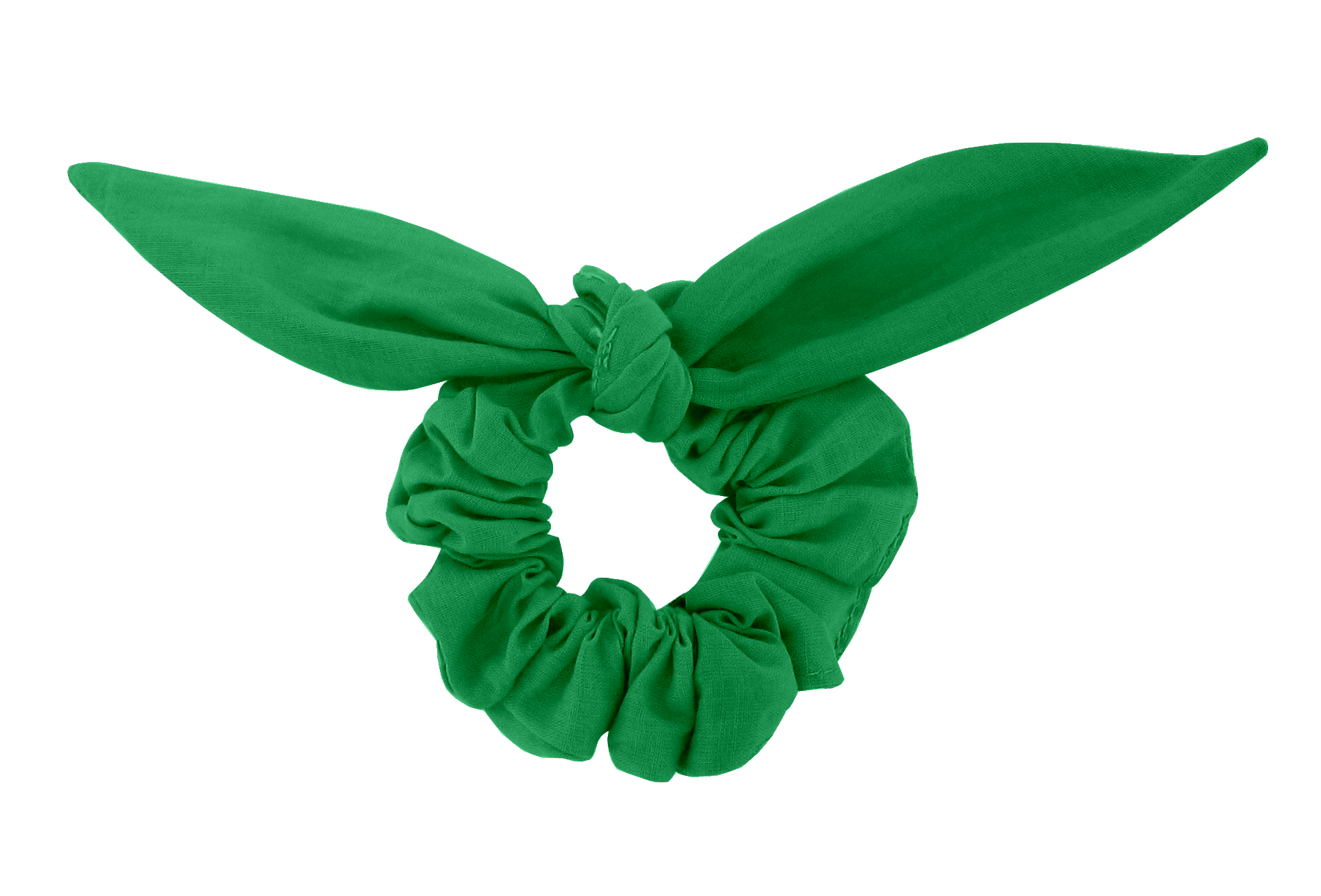 Chouchou Nœud Vert Vif