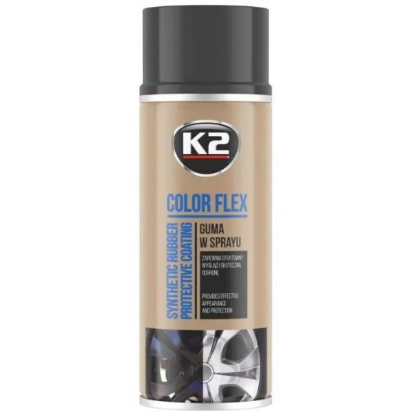 K2 Spray de Tinta para Pintar Jantes Preto - L343CM