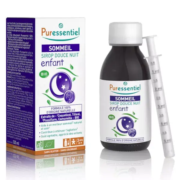 Puressentiel Sommeil & Détente Sirop Douce Nuit Enfant Bio 125ml