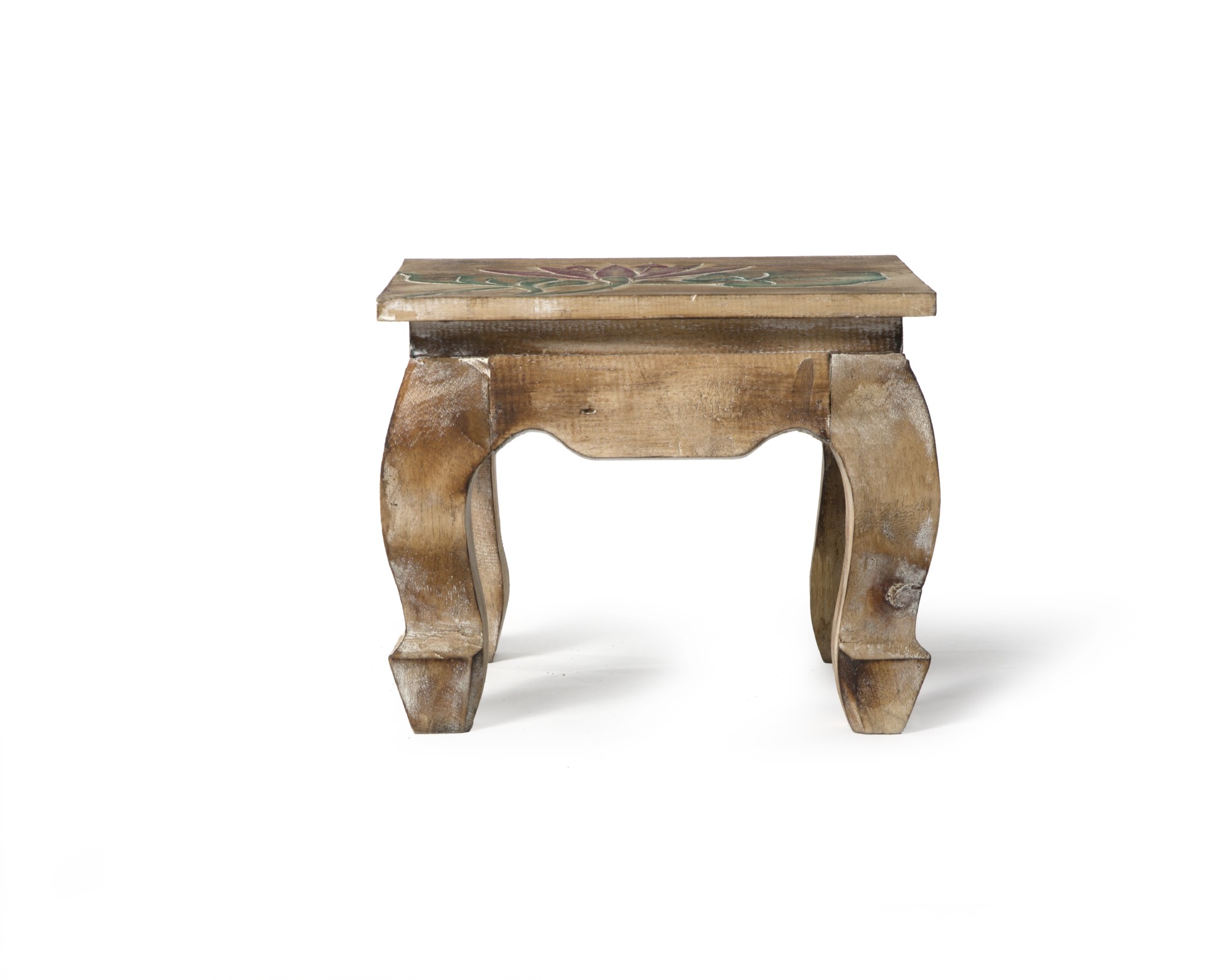 Hocker, braun, L 22 cm, B 26 cm, H 22 cm von fischer's lagerhaus