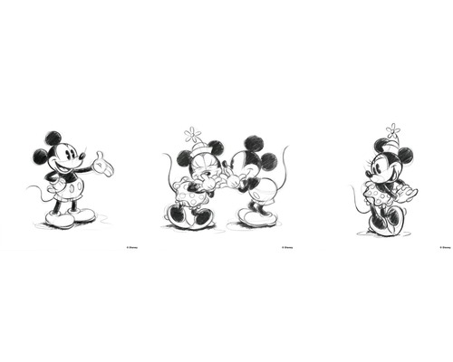 Canvas schilderij Disney Mickey & Minnie I set van 3 3x 30x30 cm