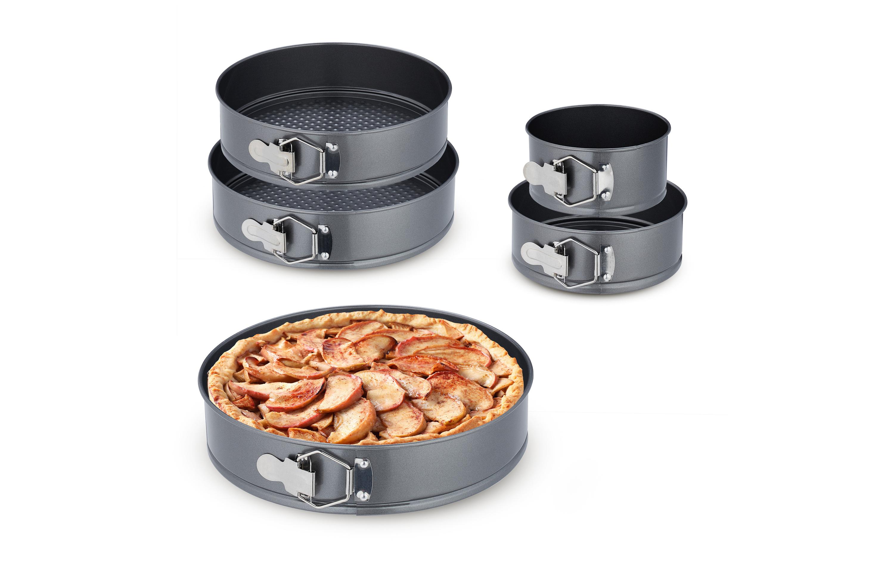 Springform 14 cm/18 cm/24 cm/26 cm/28 cm, AnthrazitRunde Kuchenbackformen-Set