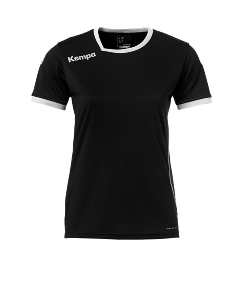 Kempa Curve Trikot T-Shirt Damen Schwarz Weiss F04