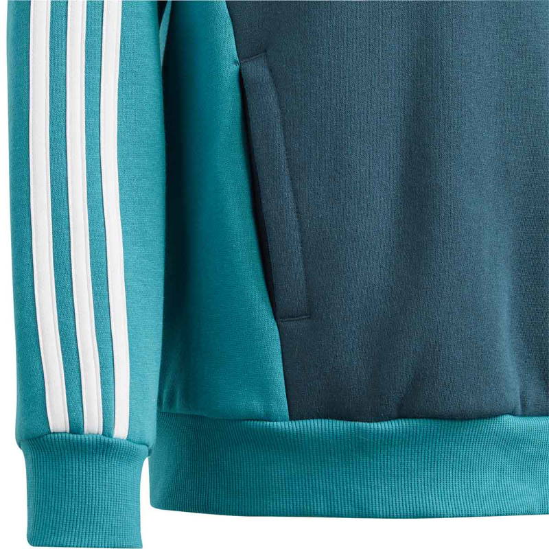 adidas Tiberio 3-Stripes Colorblock Fleece Hættetrøje Børn