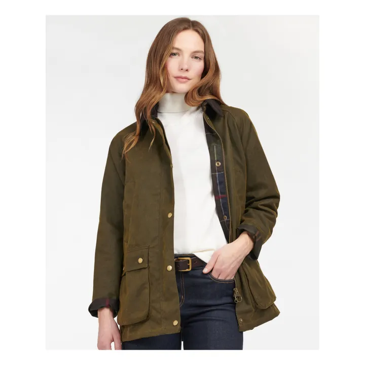 Barbour Veste Cirée Acorn | Vert kaki