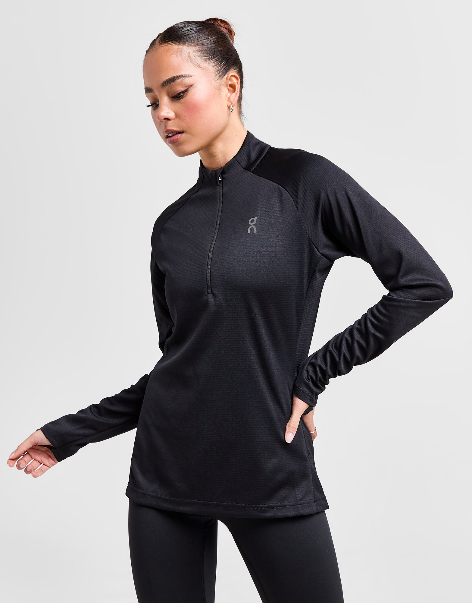 On Running Haut Zippé Climate Femme