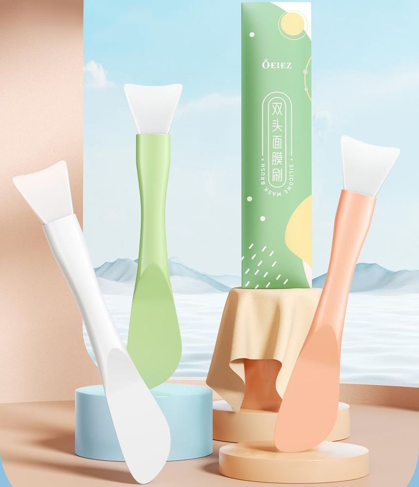 Worthbuy - Dubbelzijdige siliconen gezichtsmasker applicator / spatel