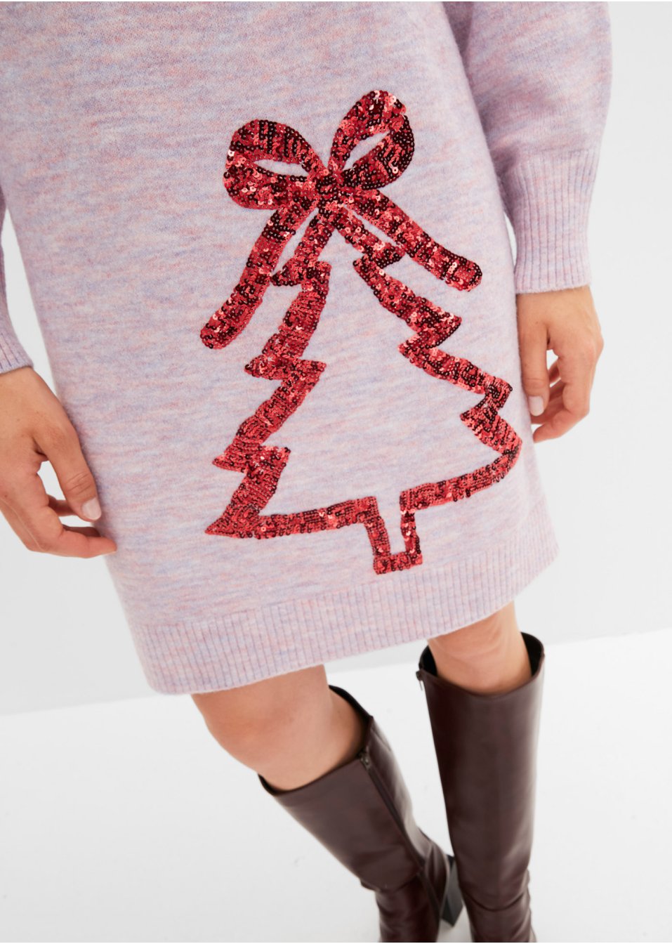 Robe en maille de Noël