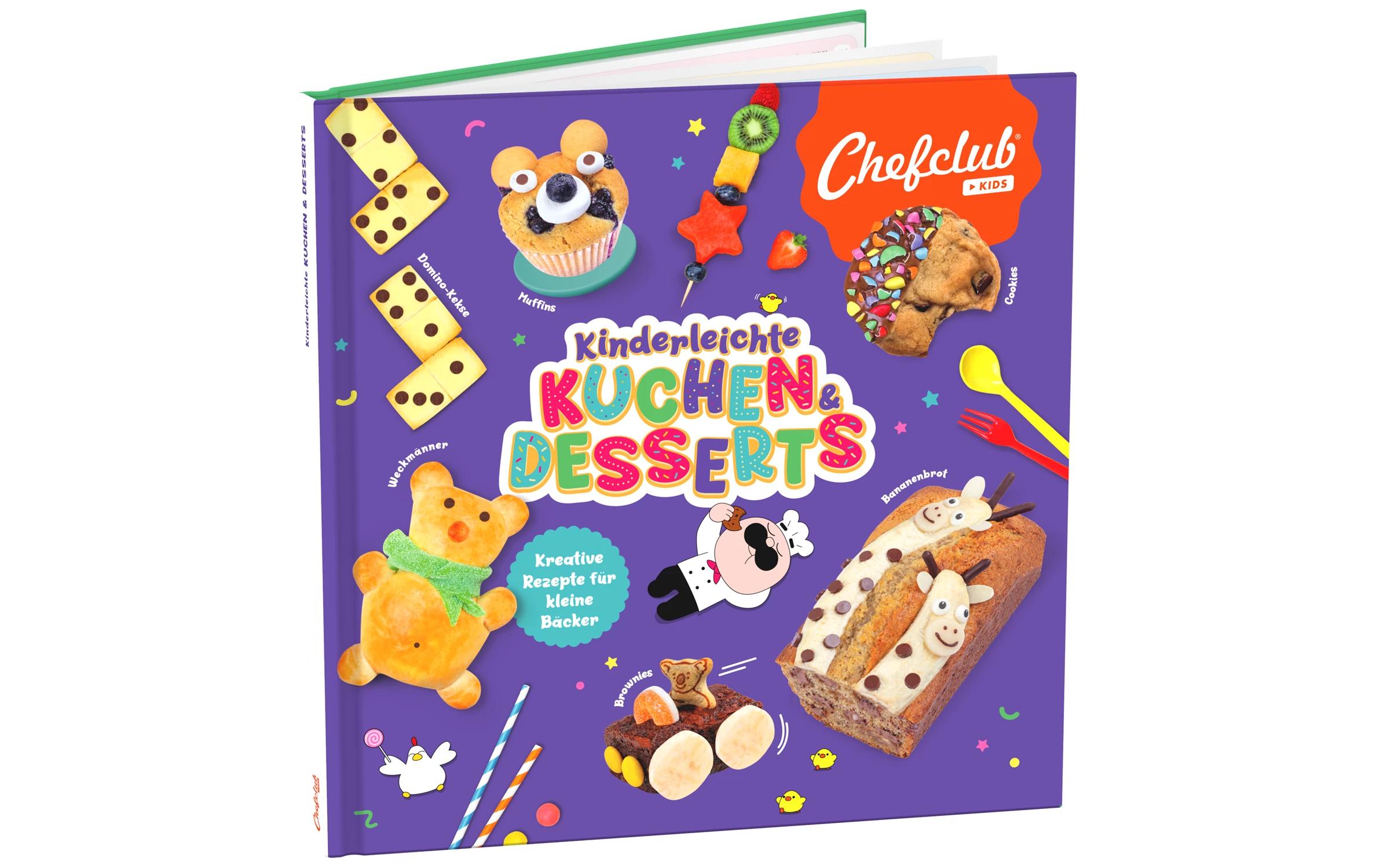 Rezeptbuch Kuchen & Desserts 6er Set, MehrfarbigMessbecher-Set mit Rezeptbuch