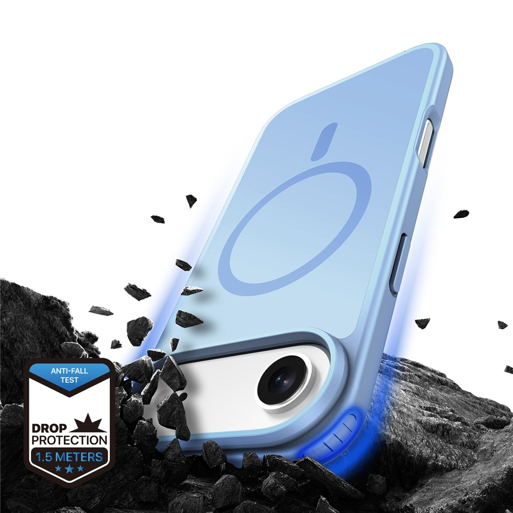 iPhone Air MagSafe Hybrid Hardcase Hülle mit TPU Bumper - Blau