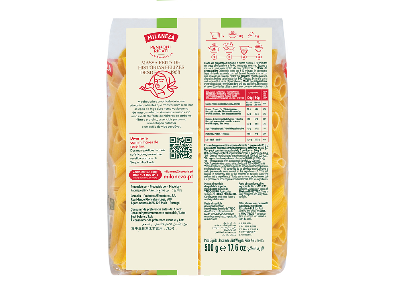 MACARRONETE MILANEZA GRAND PEN RIGA 500G