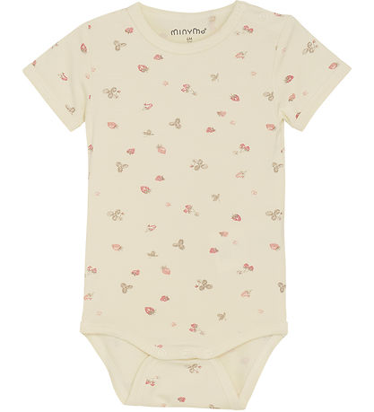 Minymo Body k/æ - Viskose - Strawberry Ice m. Jordb?r