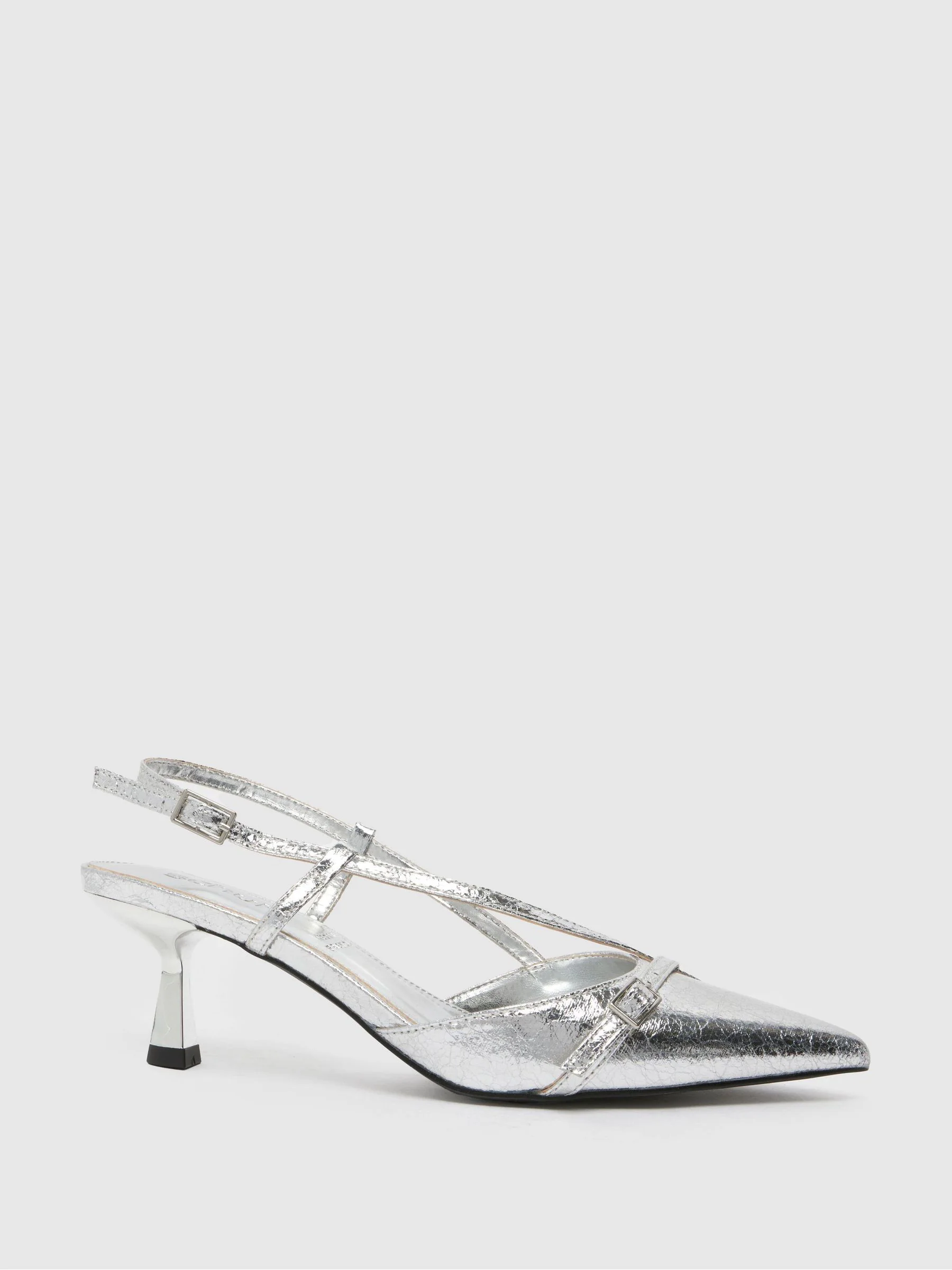 Zilver - Schuh Sidney Slingback Shoes