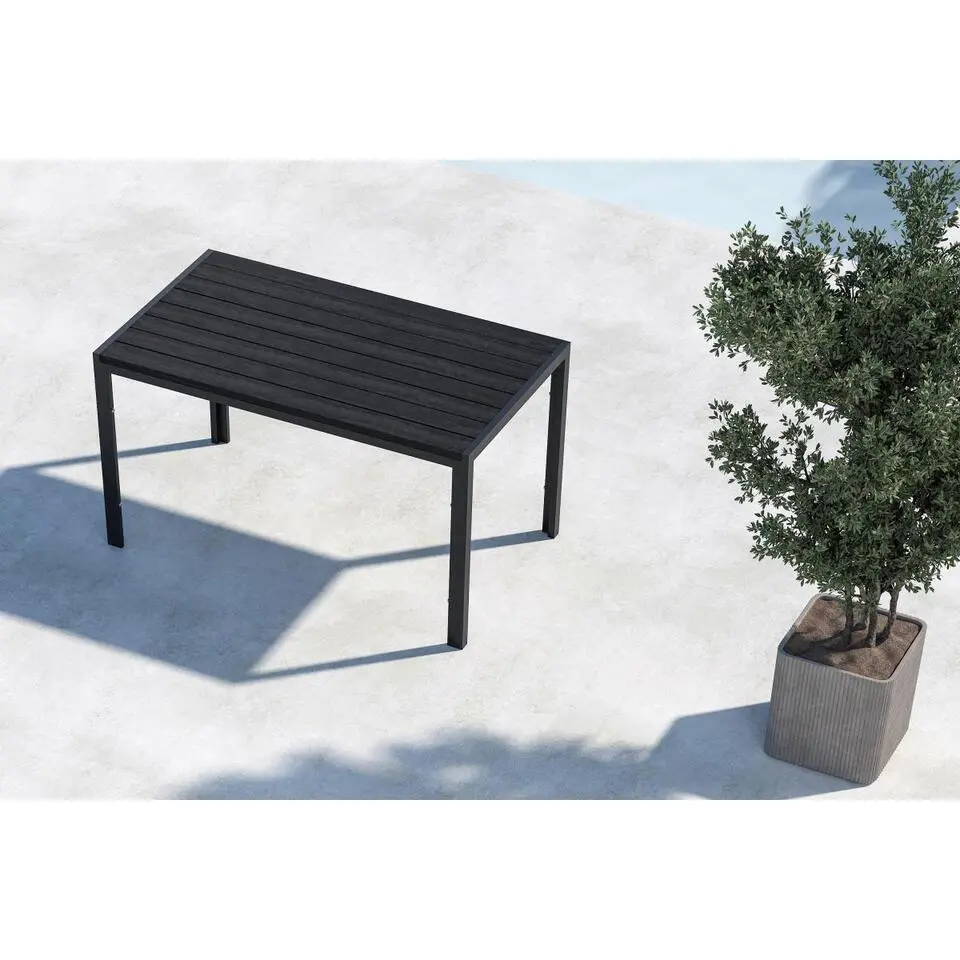 Svea - Farid eettafel - 140 x 80 x 74 cm - zwart