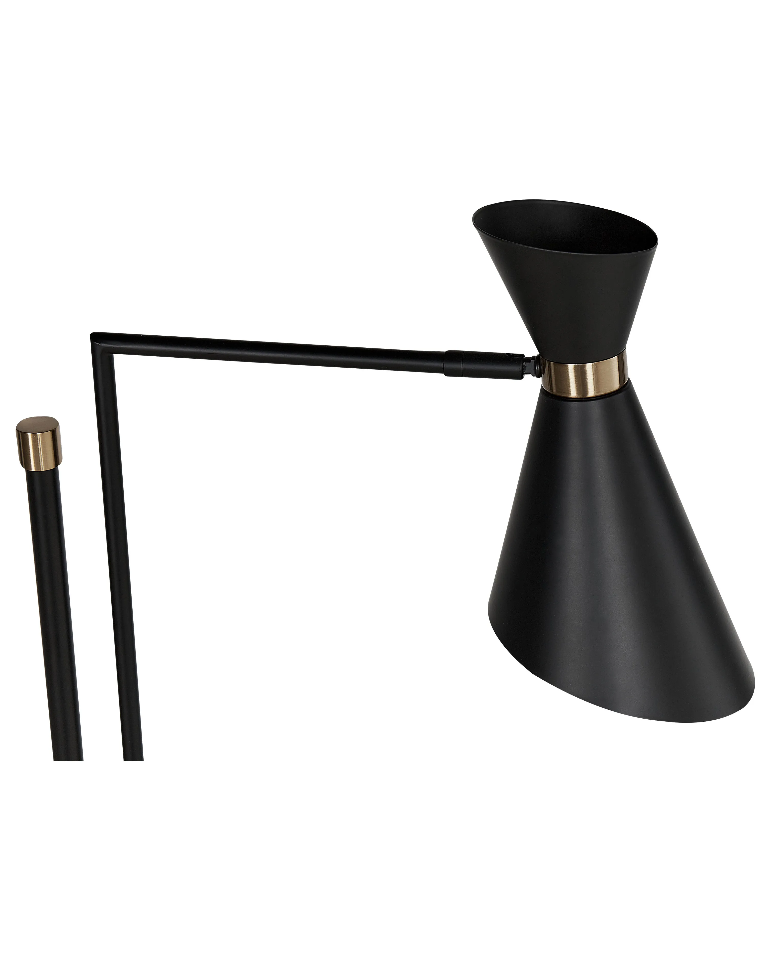 Staande lamp MELAWI Metaal Zwart