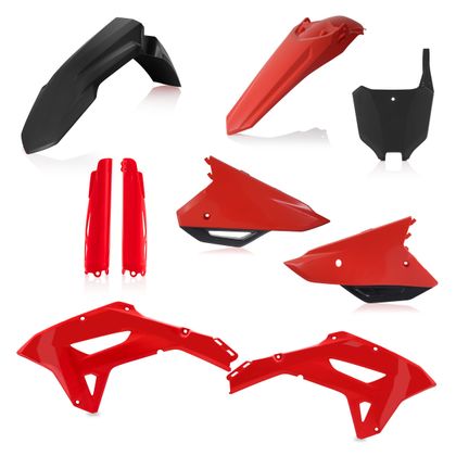 Kit plastiques Acerbis Full - Noir / Rouge