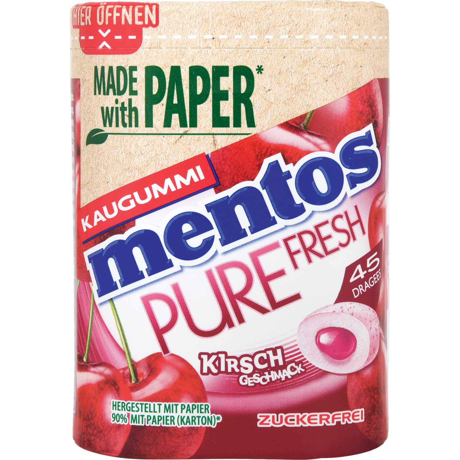 Mentos Fresh Cherry Kaugummi 90 g