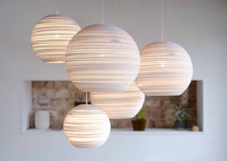 Graypants Scraplights Moon 14 hanglamp Ø36 naturel