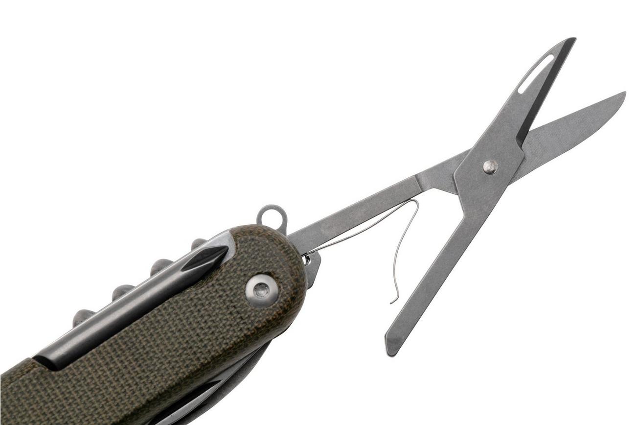 MKM Campo 7 CP07MAG-GC Magnacut Green Canvas Micarta, zakmes