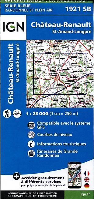 IGN - 1921 SB CHATEAU RENAULT 1 25 000