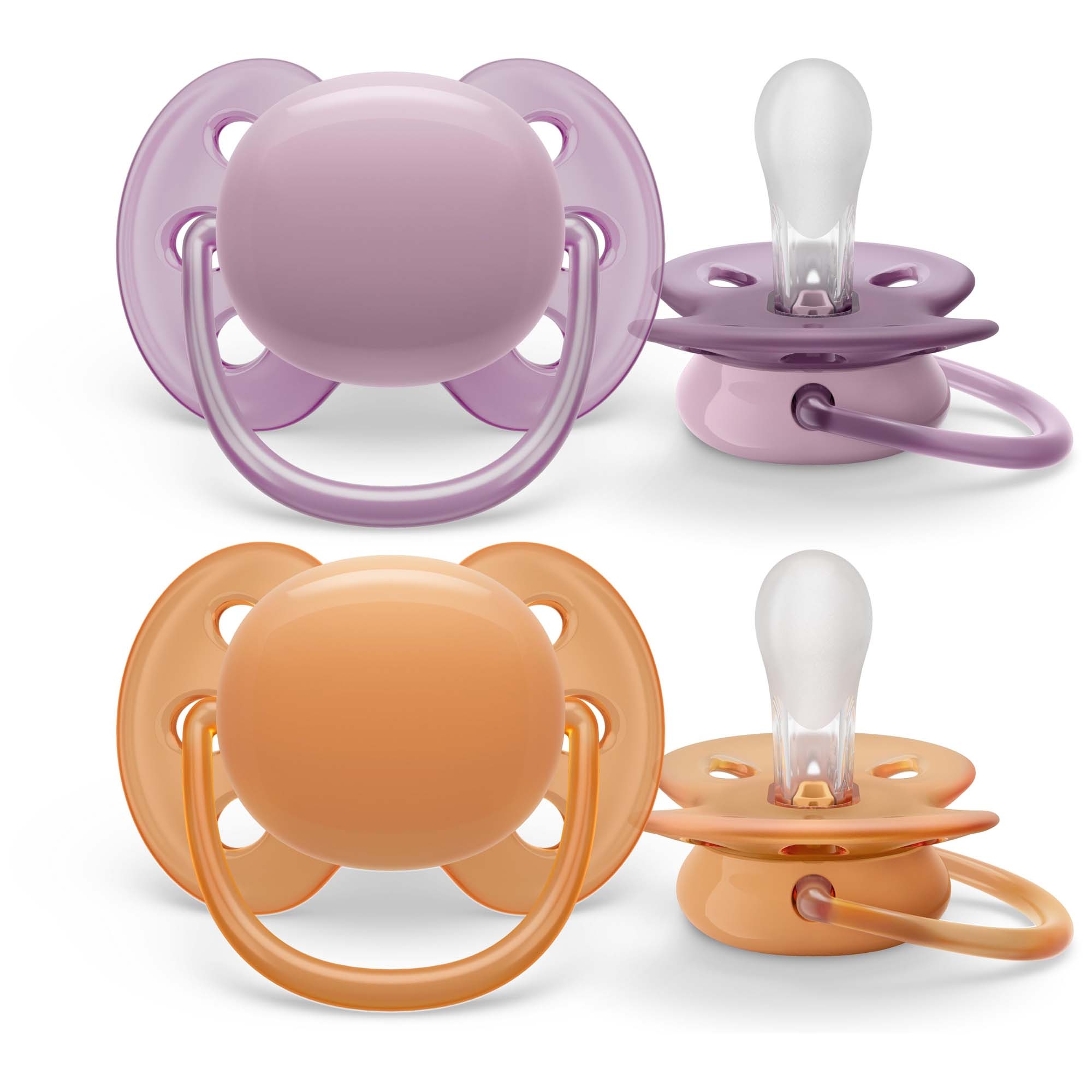 Philips Avent Ultra Soft Fopspeen 6-18mnd 2-pack oranje