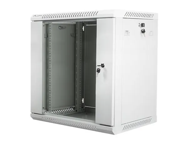 Lanberg - Rack kabinet - vægmonterbar - grå, RAL 7035 - 12U - 19