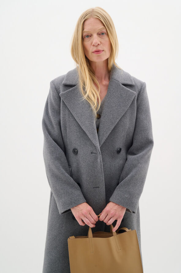 InWear ThoraIW Lapel Coat Granite melange