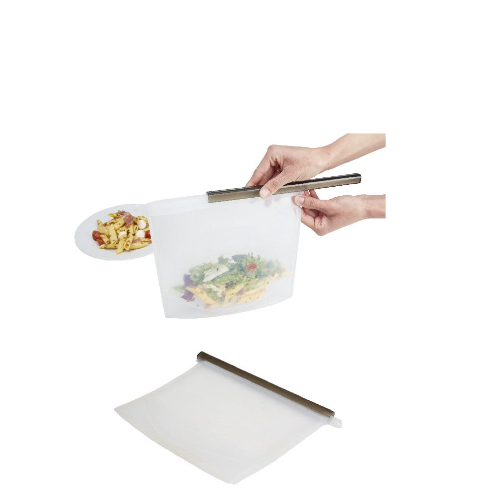 Sac de conservation alimentaire silicone réutilisable 1,5Lx2