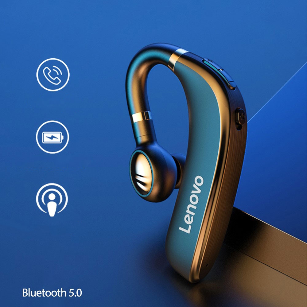 HX106 Bluetooth 5.0 In-Ear Business Headset Kopfhörer Hook Design - Schwarz