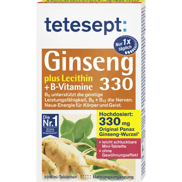 Ginseng 330 plus Lecithin + B-Vitamine