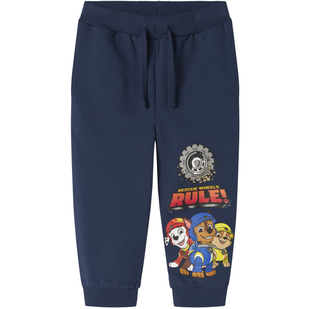 Køb Name It Insignia Blue Nmmsteffen Paw Nreg Swe Bukser Bru Cplg