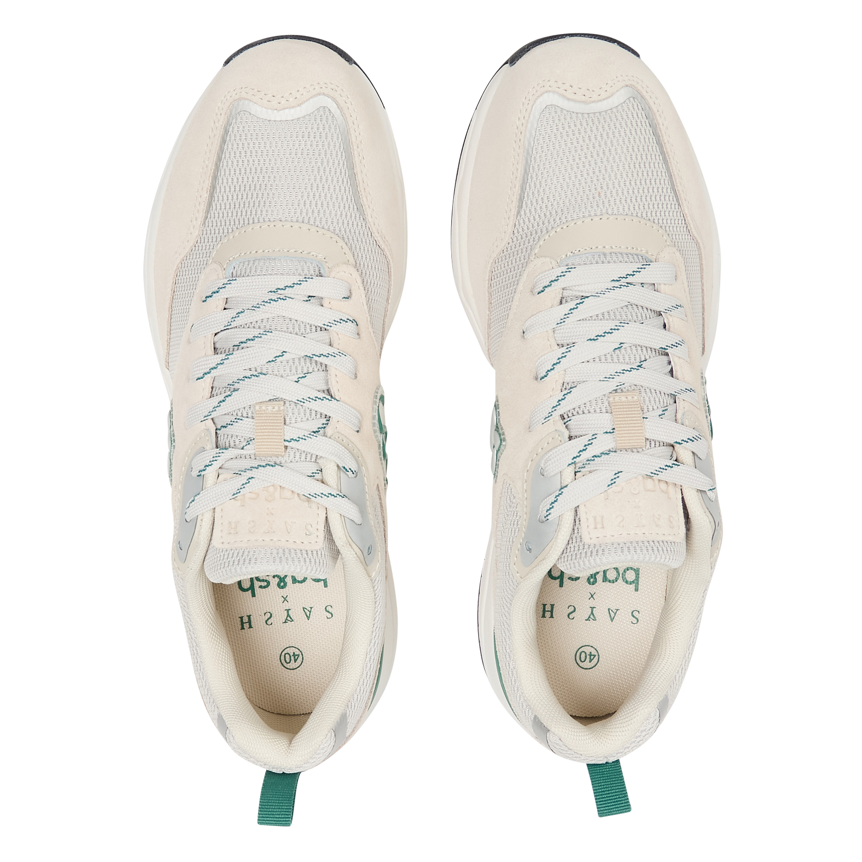 SABA - Baskets basses en cuir x SAYSH | Vert
