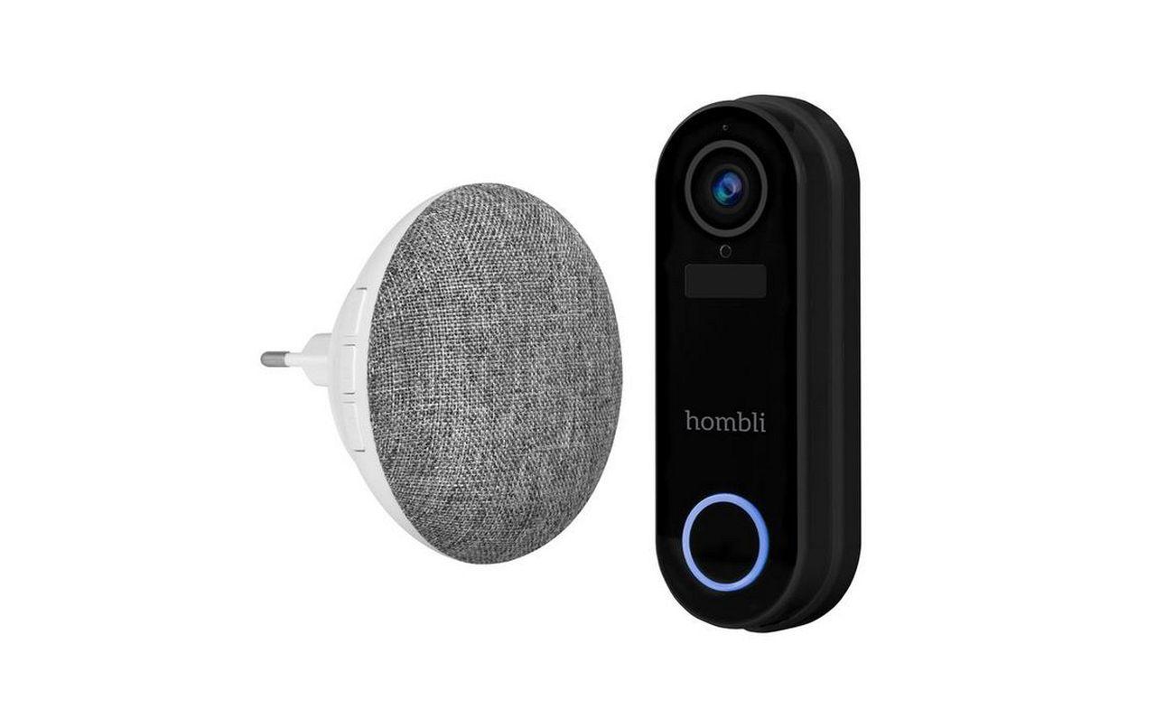 Smart Doorbell Pack, Schwarz<br>Hombli Smart Doorbell 2 und Hombli Chime 2 Türgong