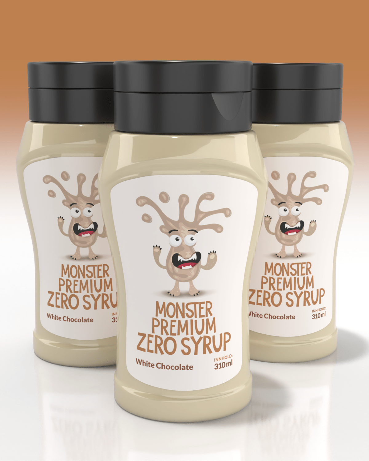 Monster Premium Zero Calorie Syrup - White Chocolate - TREPAKNING!
