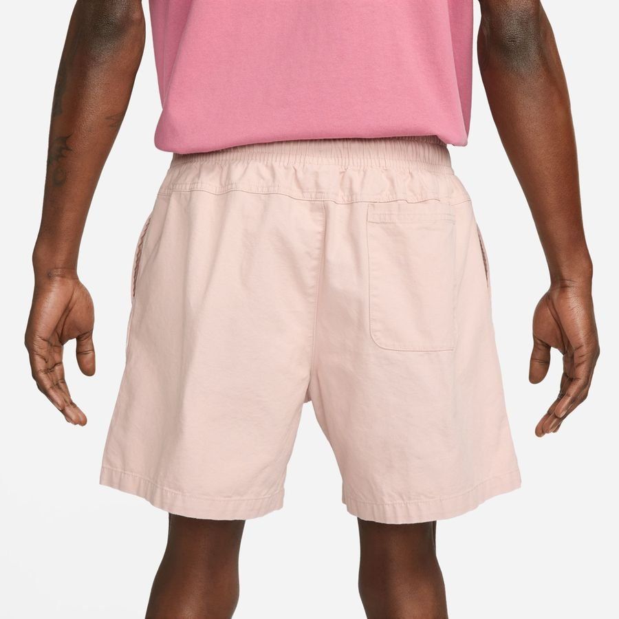 Nike Short Club  Woven Flow - Rose/Blanc