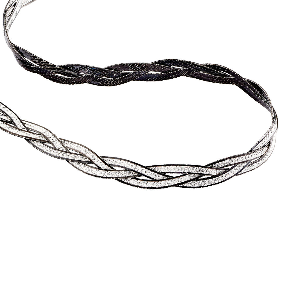 Collier Elae Argent Bicolore