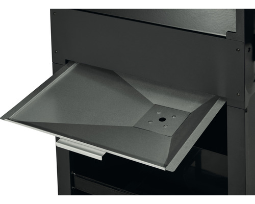 Enders Cubiq Pro 3 R Turbo 3-pits gasbarbecue, zwart, inclusief dekselthermometer, vetopvangbak, grillrooster, krachtige verwarmingszone, uitklapbare zijtafel, warmhoudrek.