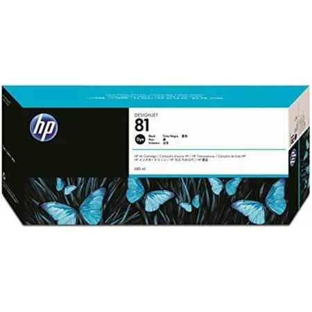 HP Original Tintenpatrone 81 Schwarz, farbstoffbasiert, 680 ml
