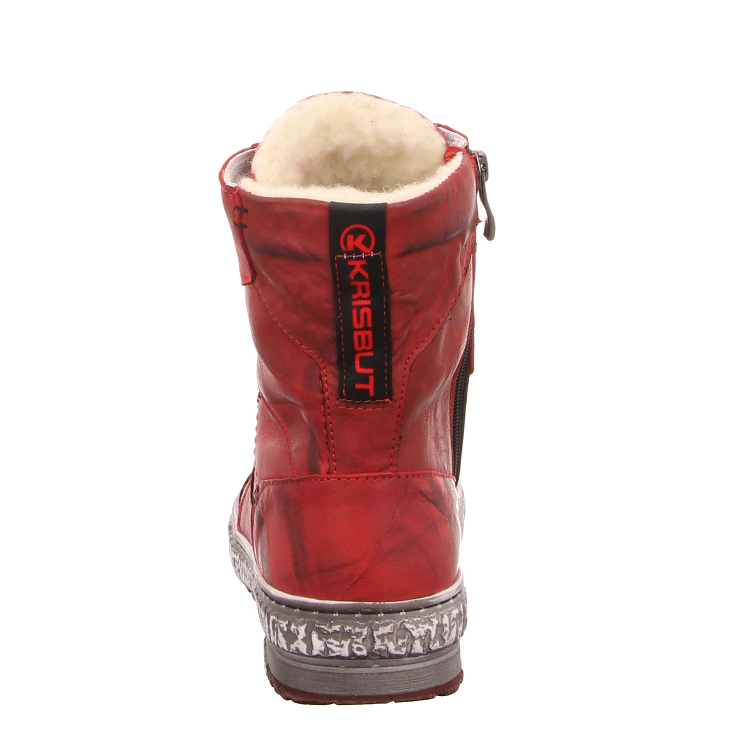 Krisbut Schnürstiefel rot