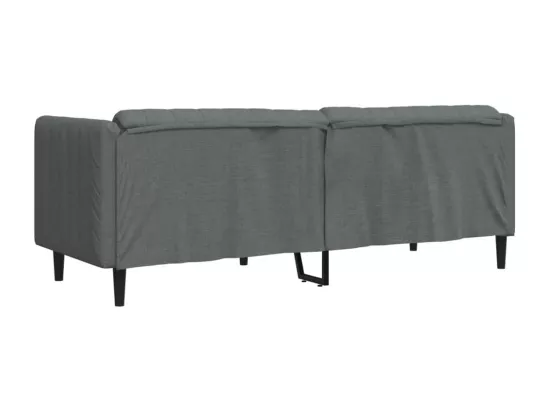 Canapé à 3 places gris foncé tissu